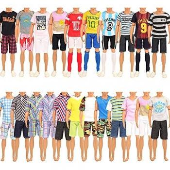 Miunana 5 Ropas Vestidos De Moda para Ken Dolls