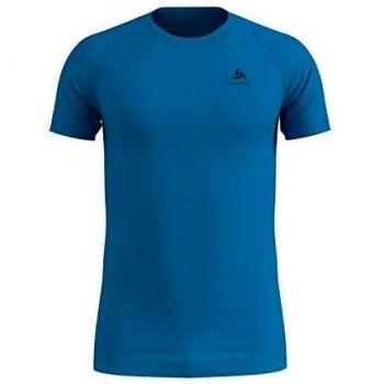 Odlo T-Shirt MC Active F-Dry Light Camiseta Atlética para Hombre, Hombre, Blue Aster, L