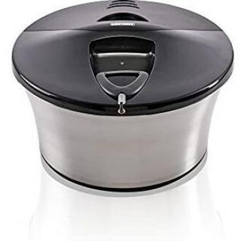 Leifheit 23241 - Centrifugadora de ensalada de acero inoxidable