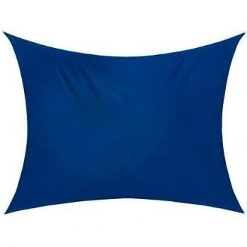 jarolift Toldo Vela Rectangular Impermeable Repelente al Agua Protección Solar Pantalla de Privacidad Terraza, Jardín, Balcón, Poliéster 400 x 200 cm, Azul