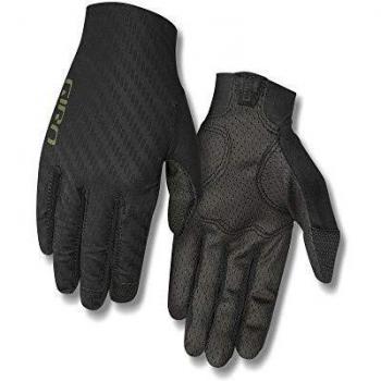Giro Rivet CS - Guantes de Ciclismo Unisex para Adultos, Color Negro y Verde Oliva
