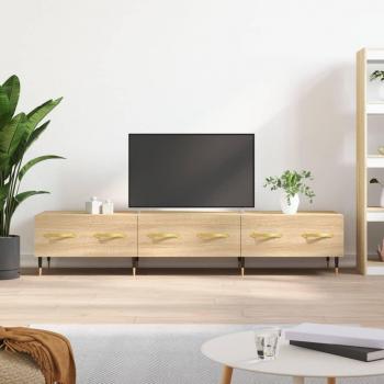 Mueble de TV madera de ingeniería roble Sonoma 150x36x30 cm vidaXL