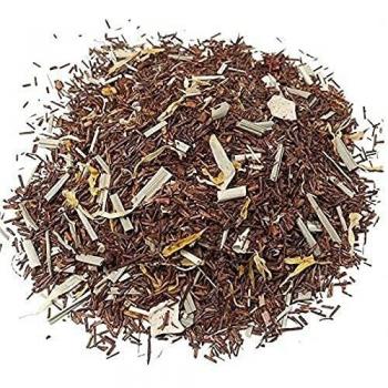 Aromas de Té - Té Infusión Rooibos Caribe Eco - Con Limonaria, Trozos de Mango y Fresa Liofilizados, Caléndula y Aroma Natural - De Cultivo Ecológico - 20 Pirámides