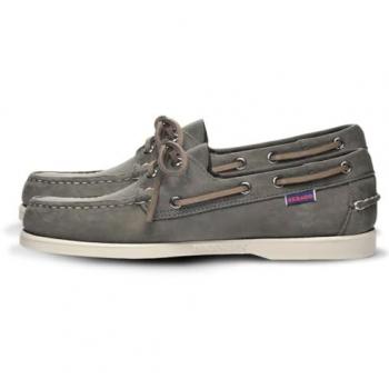 Sebago Docksides Portland Crazy Grey Boat Shoes