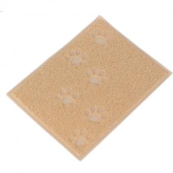 Alfombrilla Huellas Estampadas - Beige, 30 x 40 cm
