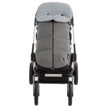 Saco Silla Universal New Vichy Azul Cambrass - Adaptabilidad Total con 3 Cremalleras, Versátil para Todas Las Estaciones, Estampado 100% Algodón, Diseño y Fabricación Española, Dimensiones