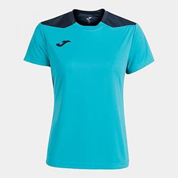 Camiseta Manga Corta Mujer Championship VI Turquesa Flúor Marino Joma
