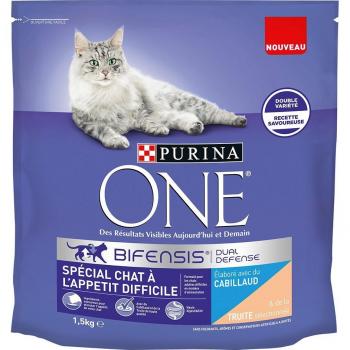 PURINA ONE Selective Palate Cod and Trout Formula Cat Food - 4 x 1.5 kg