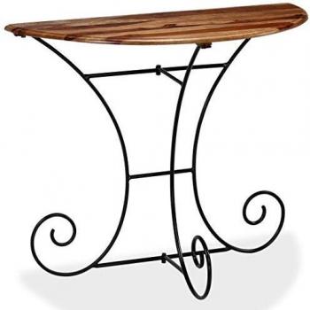 vidaXL Mesa Consola Madera Sheesham 90x45x75 cm Mesita Mesilla Mueble Auxiliar