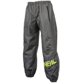O'Neal Pantalones de Lluvia Shore V.22 para Ciclismo MTB DH Freeride, Material Impermeable de Tacto Suave, Color Gris-Amarillo Neón, Talla S