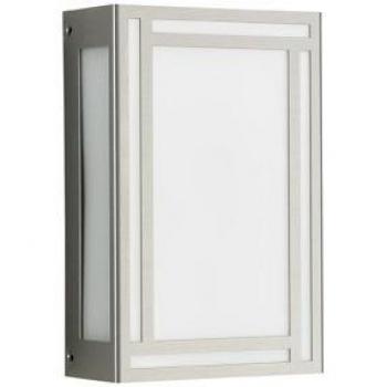 Aplique de exterior esbelto Ruby de acero inoxidable con LED