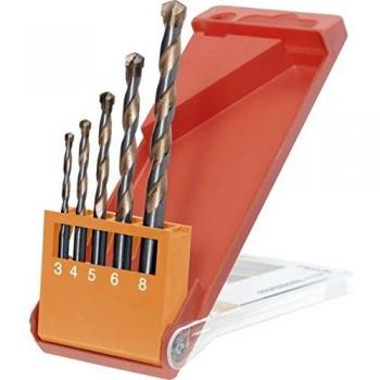 kwb 048300 Berbiquíes, Bronce, Acero inoxidable, Bohrer-Set, 5-teilig