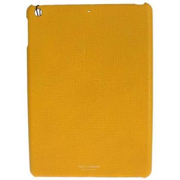 Dolce & Gabbana Yellow Leather Tablet iPad Case Cover
