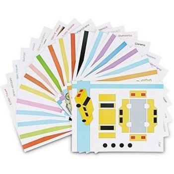 ohCome 20Pcs Modelos de papel 3D para Niños Adulto Juegos en Práctica de 3D Doodling Painting Drawing,Puede utilizarse varias veces.