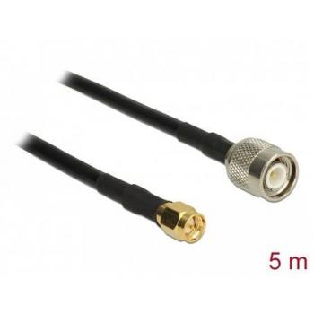 Cable de antena RF TNC a SMA 5 m RG-58 C/U