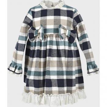 La Ormiga - Vestido de bebé niña con lazos y manga larga