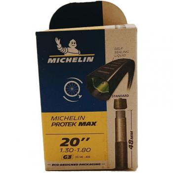 Cámara de bicicleta Michelin Protek Max 20 x 1.30 - 1.80 con válvula Schrader de 48 mm