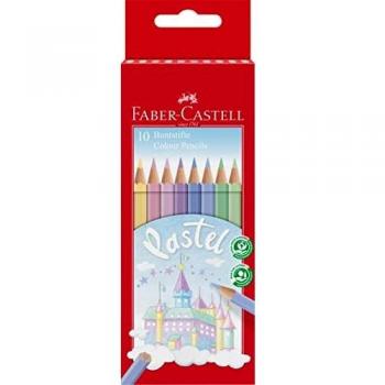 Lápices de Colores Pastel Faber-Castell - Set de 10 Unidades