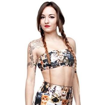 Online GT - Camiseta sin mangas - para mujer Cats Talla única