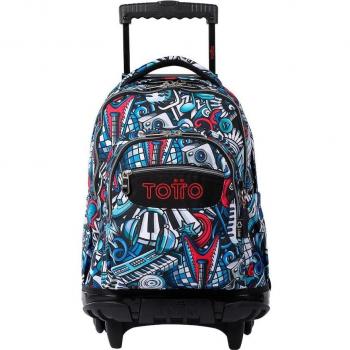 Mochila Escolar con Ruedas Musika - Renglones