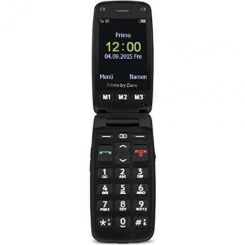 Doro Primo 406 Teléfono Básico con Cámara y Bluetooth, 6.1 cm (2.4), 0.3 MP, 1050 mAh - Negro y Plata