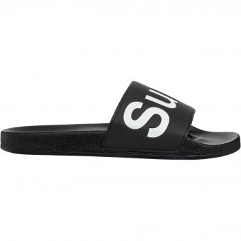 Sandalias Superga 1908 Slides Polysoft - Cómodas y Estilosas, color negro y blanco, talla 39