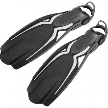 Aletas de Buceo Cressi Thor EBS con tacón abierto, diseño ergonómico, material ligero y flexible, pala larga para mayor propulsión, sistema de ajuste fácil y cómodo