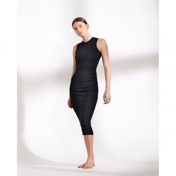 Bread & Boxers - Vestido sin mangas de punto canalé liso