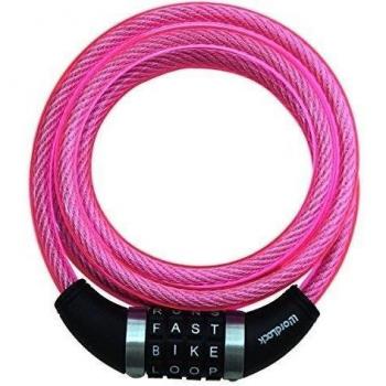 Wordlock Combo Lock, Unisex, Combo, rosa, 6 ft x 10 mm