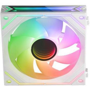 Mars Gaming MF-LINKFINITY Ventilador Modular PWM 120mm con Sistema de Conexión LINKFINITY e Iluminación ARGB Infinity Mirror, Ultra-silencioso, Disponible en Negro o Blanco