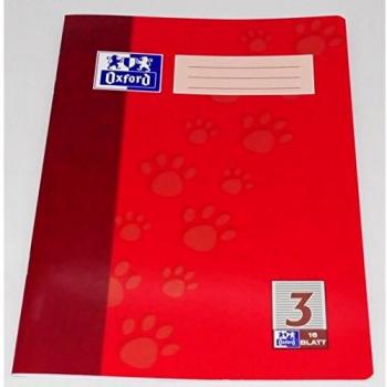 Cuaderno Oxford Junior A4 Lineatura 3, 16 hojas, diseño de patas