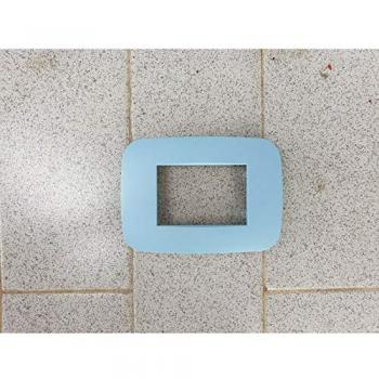 Placa Compatibles Axolute Bticino Color Azul 3 Foros