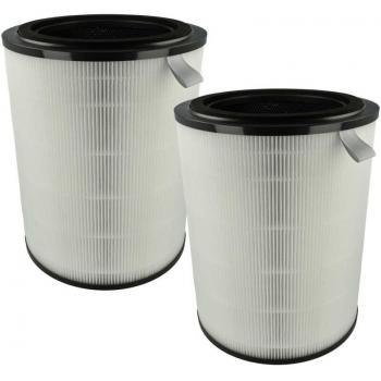 2x Filtro de Carbón Activo Compatible con Purificador de Aire Philips AC2959, AC29XX - Filtro de Aire Negro y Blanco