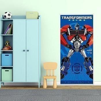 Walplus 1E-H2Z0-4K4W - Mural para puerta Transformers Optimus Prime