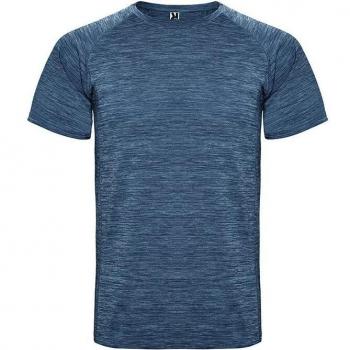 Camiseta técnica de manga corta para niño Roly Austin estilo ranglan con tejido space dye