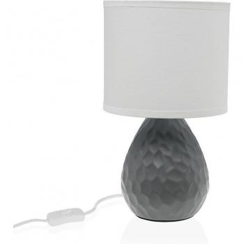 Lámpara de mesa Versa Gris Blanco Cerámica 40 W 15,5 x 27,5 cm
