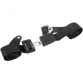 Cinturón de seguridad ajustable de 2 puntos Carpoint negro