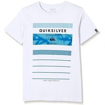 Quiksilver SS ClassicYouth Stringer - Camiseta para niño, color blanco, talla M