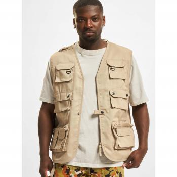 Brandit Beige Hunting Vest for Men - Size 7XL