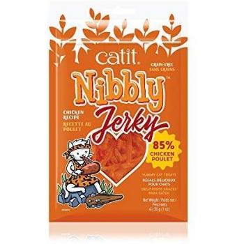 Comida Seca para Gatos Catit Catit Nibbly Jerky, Pollo, 30g
