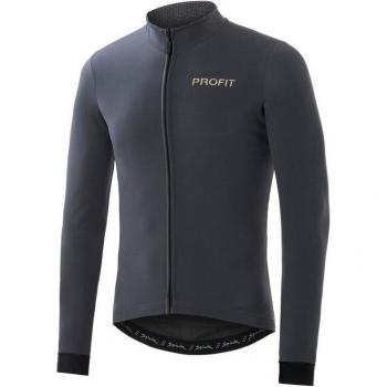 Maillot de ciclismo unisex Spiuk Profit Cold and Rain manga larga gris antracita - XXL