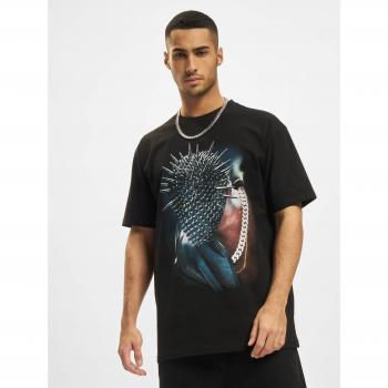 Thorned Mask Oversized Black T-Shirt
