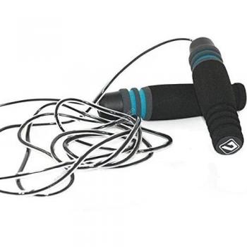LiveUp Sport-Comba con pesas 2 x 250 g de cardio training