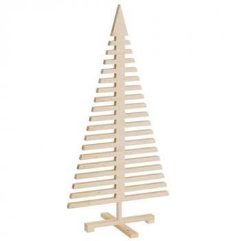 vidaXL Wooden Christmas Tree for Decoration 120 cm Solid Wood Pine