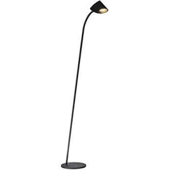 Lámpara de pie LED Capuccina 8.5W 3000K 600lm Aluminio Negro 129cm