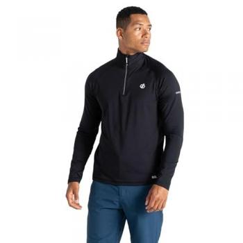 Dare 2b Men's Lightweight Quick-Drying Recycled Core Stretch Midlayer Fleece - Black, Size: 8XL