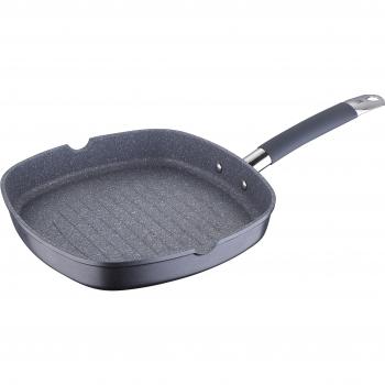 Asador Profesional MasterPro de 36 x 24 cm en Acero Inoxidable y Silicona, Color Gris