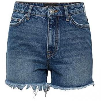 Shorts de Denim Azul Tulla para Mujer de Pieces