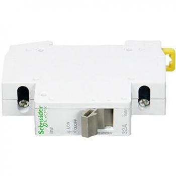Schneider Electric A9S60132 Acti9 iSW Interruptor, 1 Polo, 32A, 250V, 70mm x 18mm x 77mm, Gris