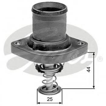 Termostato GATES TH24989G1, termostato de refrigerante, compatible con diversas aplicaciones automotrices, diseñado para regular la temperatura del motor y asegurar un funcionamiento eficiente, fabricado con materiales de alta calidad para una larga dur